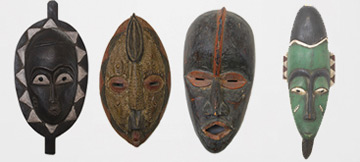 Hand Carved African Masks